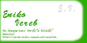 eniko vereb business card